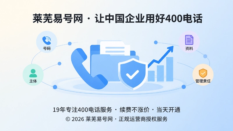 400电话成为企业稳定通信资产的抽象示意图